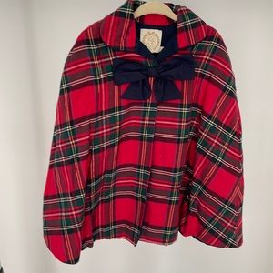 Beaufort Bonnet Plaid Caplet Girls Sz. 3T